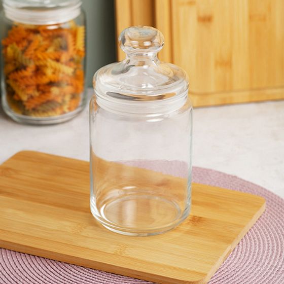 Банка для продуктов КЛУБ 1л с крышкой