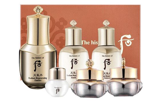 The History Of Whoo Hwasa Water Milk Skincare Sets Moisturizes And Hydrates Medium Sample Six-Piece Set