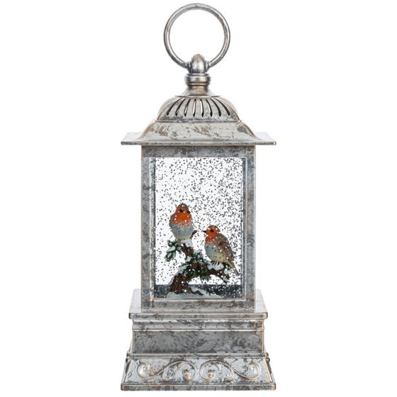 Изделие декоративное &quot;Фонарь&quot; (подсвет, вьюга, 3хАА н/п), L10 W10 H27 см