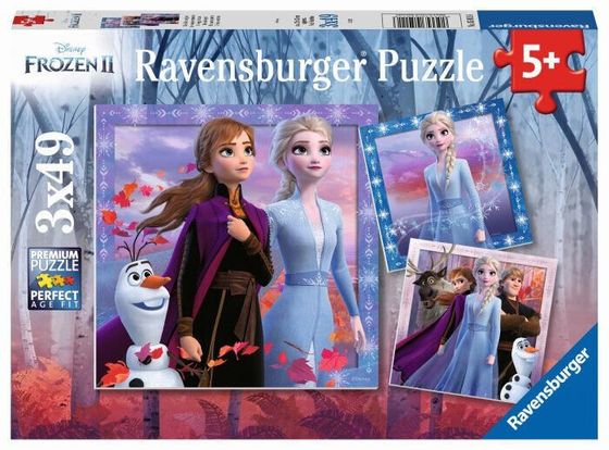 Пазл Ravensburger, с изображением Frozen 2, 3x49