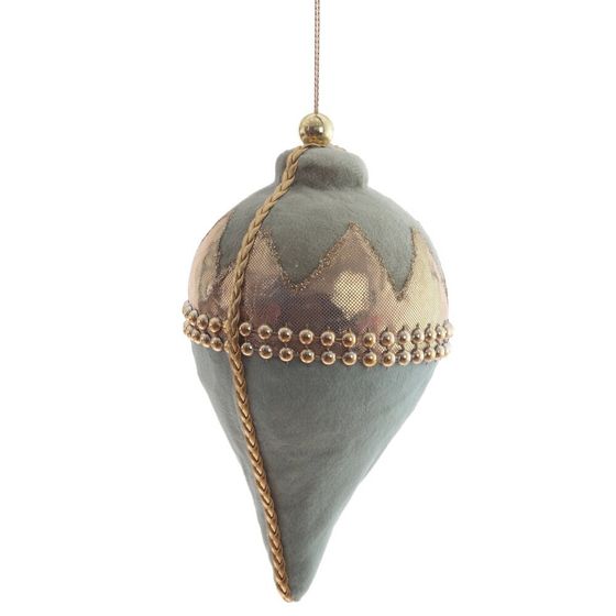 Украшение новогоднее  &quot;Капля&quot;, L9 W9 H16,5 см, 4в.