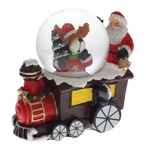 Фигурка декор в стекл шаре &quot;Олень/Снеговик/Медвежонок/Санта&quot;, D4,5 см, L8,5 W5 H8