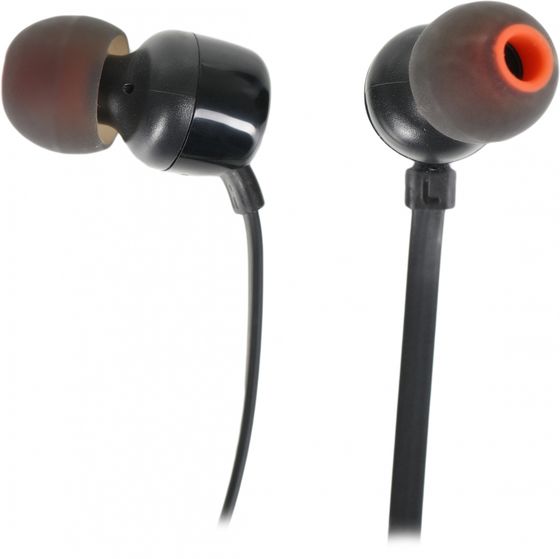 Гарнитура внутриканальные JBL T110 проводные черный (JBLT110BLK)