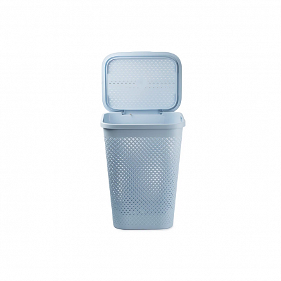 Корзина бельевая PURE синий 55л