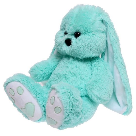 !09 Мягкая игрушка «Заяц Малыш», цвет ментоловый, 35 см