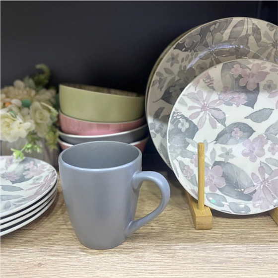 Тарелка суповая BLOOMING зеленая 20см