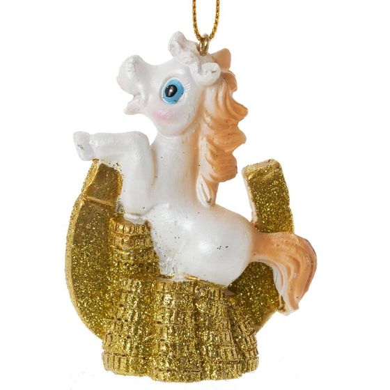 Фигурка декоративная  подвесная &quot;Лошадка&quot;, L5 W3 H7,5 см, 6в.
