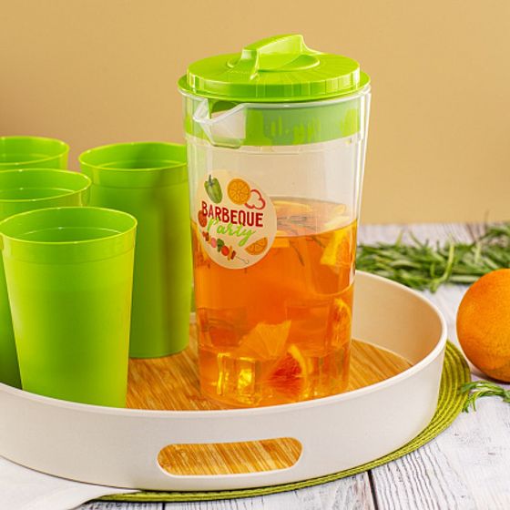 Набор кувшин 1,2лстакан 0.4лх4шт BBQ PARTY