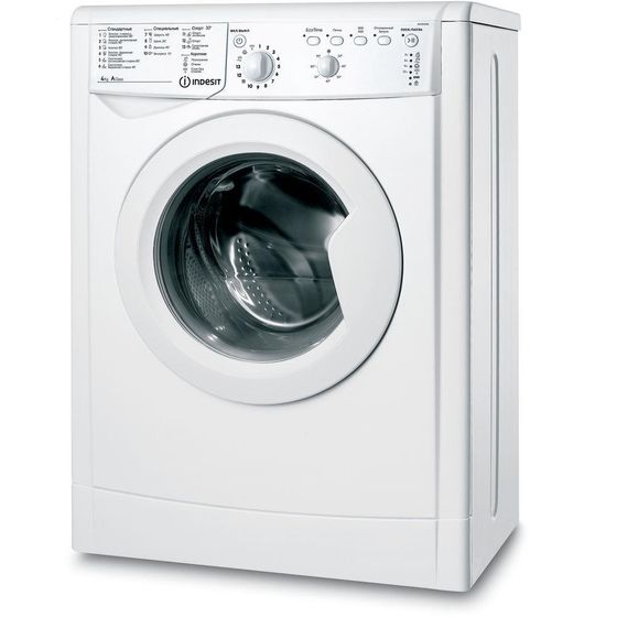 Стиральная машина Indesit EcoTime IWUB 4085 белый, 4кг, 800об/мин, узкая