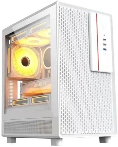 Корпус Accord M3301 белый без БП Midi-Tower mATX