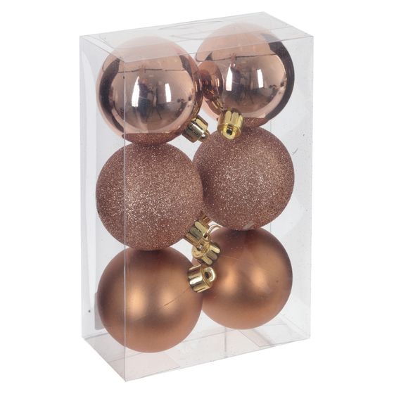 Набор из 6шт Украшение новогоднее &quot;Шар&quot;, D 6 см, L17,5 W6 H11,5 см