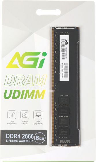 Память DDR4 8Gb 2666MHz AGi AGI266608UD138 UD138 RTL PC4-21300 288-pin 1.2В Ret