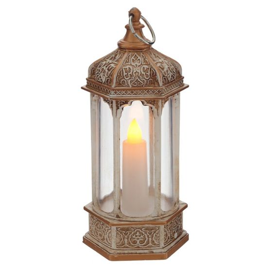 Изделие декоративное &quot;Фонарь&quot; с подсветкой (3хАG13), L5,5 W6 H13,5 см, 4в.