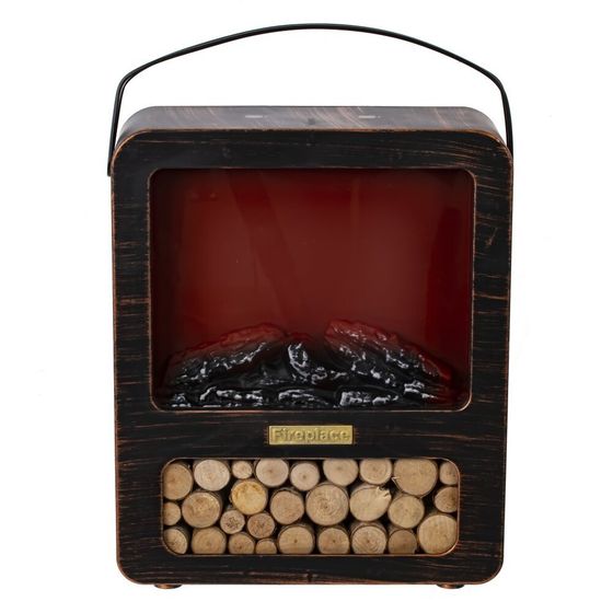 Изделие декоративное &quot;Камин&quot;, L24,5 W9,5 H29,5 см, (подсветка, USB, 3xLR14 не прилаг.)