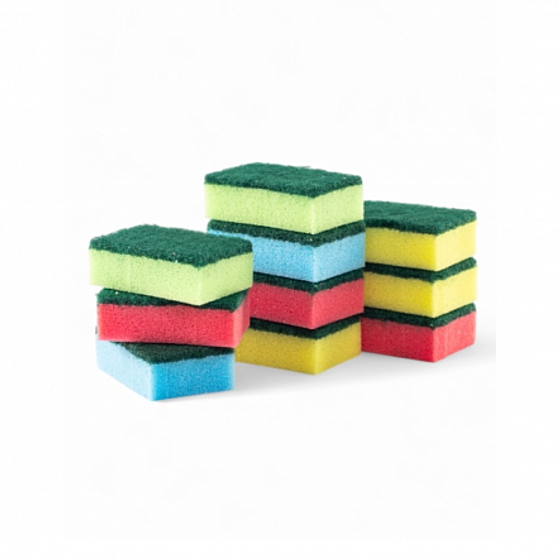 Губка РАДУГА 10шт