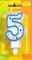 !09 Набор из 4-х свечей в торт "Разноцветное конфетти" : "Цифра 2" (2 штуки) + "Цифра 9 " (1 штука) +"Цифра 5 " (1 штука)