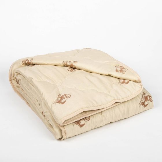 Одеяло облегчённое Адамас &quot;Овечья шерсть&quot;, размер 200х220 ± 5 см, 200гр/м2, чехол п/э