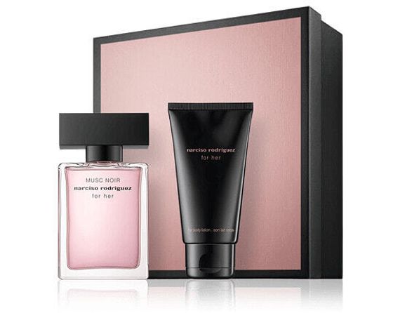 Narciso Rodriguez for her Musc Noir 30 ml EdP Set mit Body Lotion