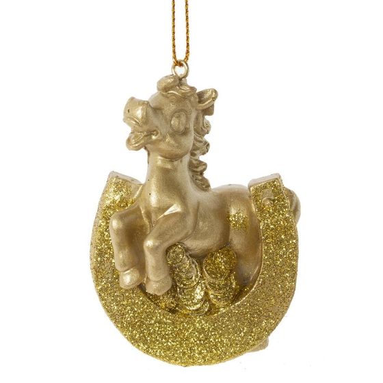 Фигурка декоративная подвесная&quot;Лошадка&quot;, L5 W3 H7,5 см, 2в.