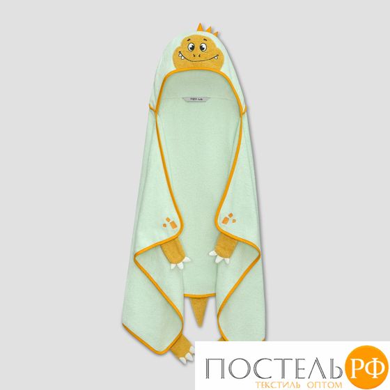 TOGAS KIDS ДИННО св.зел. Полотенце с капюшоном 70х130, 1 пр., 100% хлопок, 330 г/м2