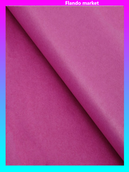 !09 Бумага тишью (набор 9 листов) цвет ярко-розовая 50 х 66 см.