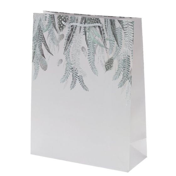 Пакет подарочный (бумага 210г/м2, (блок микс 12шт), L30 W12 H39 см, 4в.