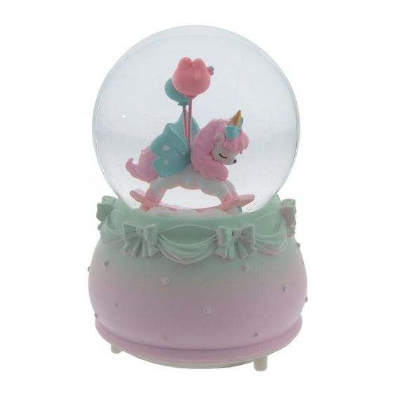 Фигурка декоративная &quot;Лошадка&quot; в стекл шаре (муз, подсвет, 2xAAA н/п), D8 см, Д9 Ш9 В13 см