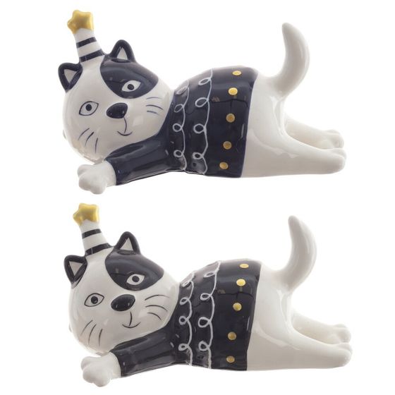 Фигурка декоративная &quot;Кот&quot;,  L12 W8 H7,5 см, 2в.