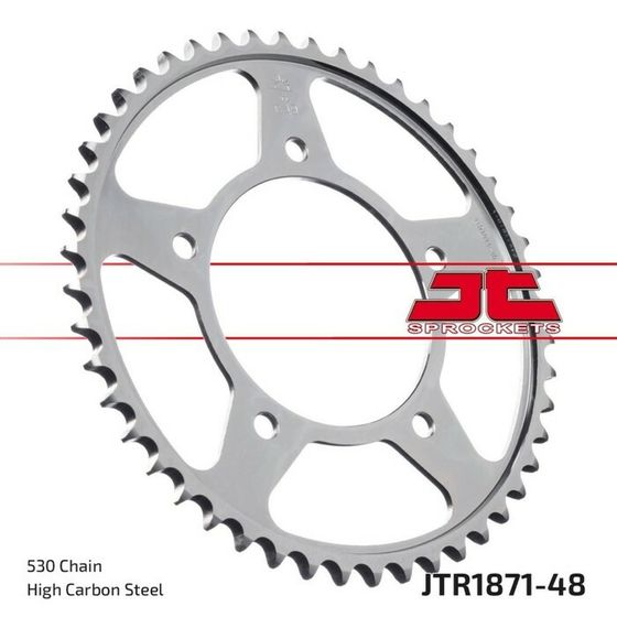 Звезда задняя, ведомая, для мотоцикла JTR1871, цепь 530, 48 зубьев