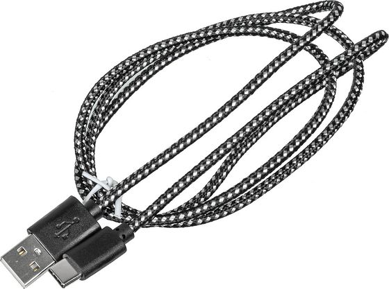 Кабель Buro Braided USB(m) - USB Type-C (m) 1м черный (BHP RET TYPEC1)