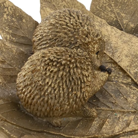 Блюдо декоративное &quot;Ёжики на листьях&quot;, L25 W25 H6,5 см