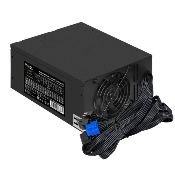 Блок питания 600W ATX Exegate &amp;lt;RM-600ADS&amp;gt; APFC,2х8 cm fan, 20+4pin/(4+4)pin , 2xPCI-E , 9xSATA (EX174459RUS)