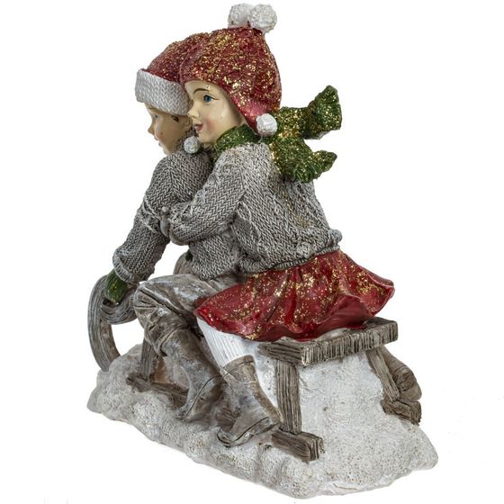 Фигурка декоративная &quot;Девочка/Мальчик&quot;, L13,5 W7,5 H14,5 см