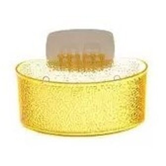 !09 Набор для ванной из 2-х предметов "Fresh Code": Полка для ванной 1 ярус + мыльница, на липкой основе, цвет желтый