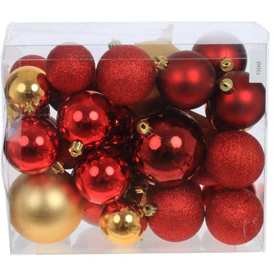Набор из 30шт Украшение новогоднее &quot;Шар&quot;, D8/6/5 см L21 W13 H26 см