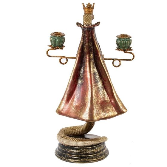 Подсвечник &quot;Змея&quot;, D свечи 2,5 см, L28 W20 H49 см