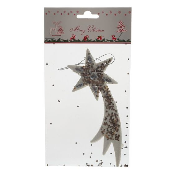 Украшение новогоднее &quot;Звезда&quot;, L7,5 W1 H17,5 см