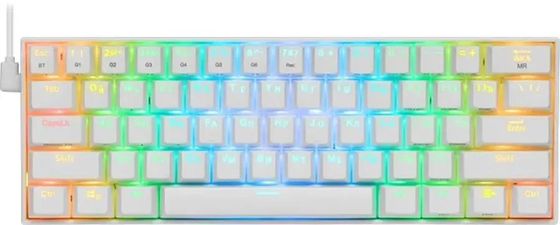 Клавиатура Redragon Draconic RU беспров. белый BT (77810)