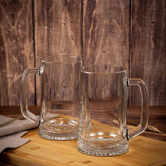 Набор кружек ВРЕМЯ ДЕГУСТАЦИЙ ПИВНАЯ КРУЖКА 500мл 2шт