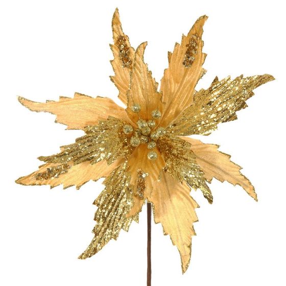 Цветок искусственный &quot;Пуансеттия&quot;, L32 W32 H49 см, 2в.