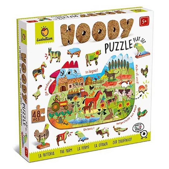 LUDATTICA Woody The Farm Puzzle