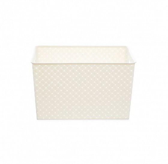 Корзинка БЕРЕСТА слоновая кость 14л 350х245х205мм