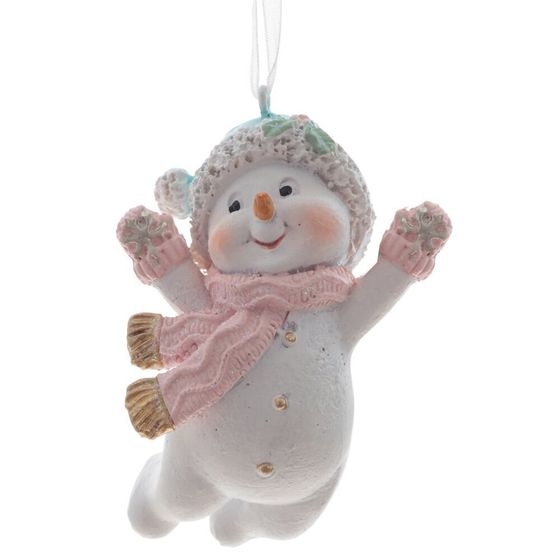Изделие декоративное подвесное &quot;Снеговик&quot;, L5 W3,5 H7 см, 2в.