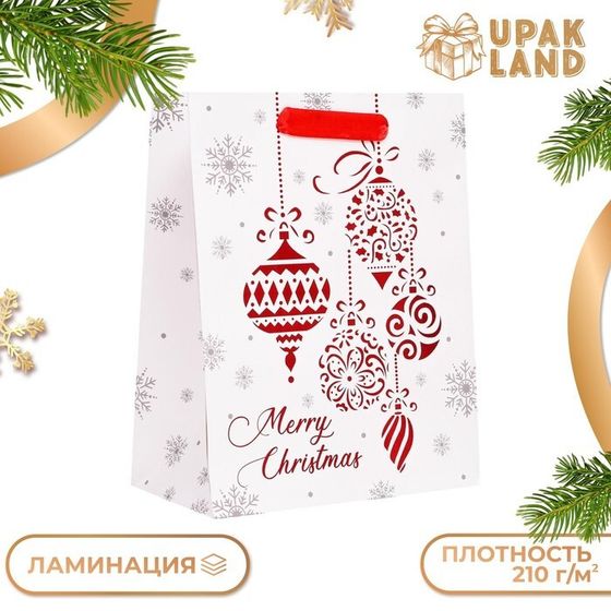 Пакет подарочный, ламинированный, &quot;Украшения&quot;,18 х 23 х 10 см.