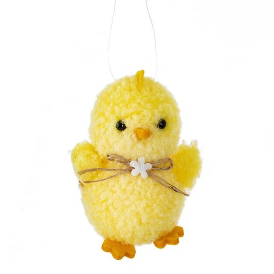 Фигурка декоративная &quot;Цыпленок&quot; (блок 12шт), L6 W4,5 H8 см, 2в.