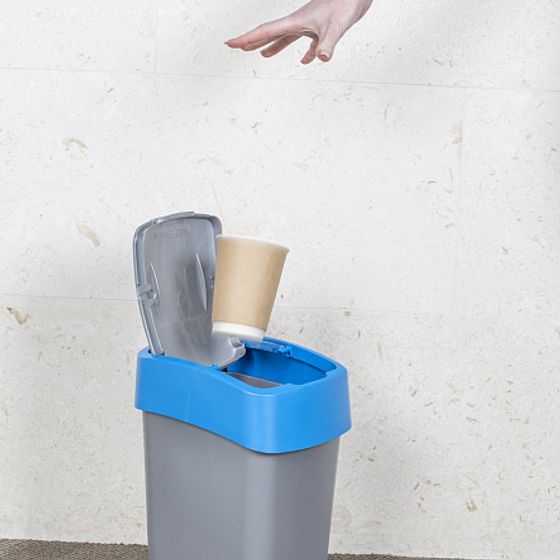 Контейнер для мусора FLIP BIN 9л голубой
