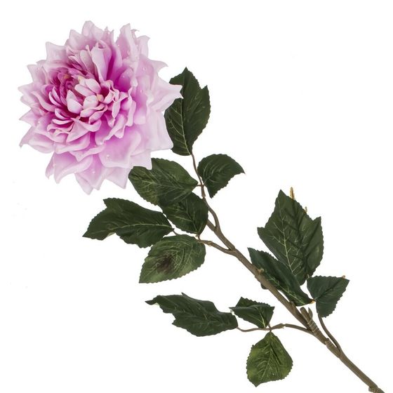 Цветок искусственный с каплями росы "Астра", L16 W16 H91 см