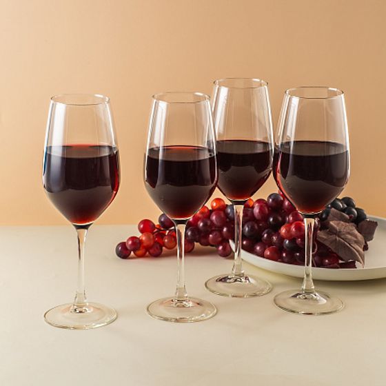 Набор бокалов ВРЕМЯ ДЕГУСТАЦИЙ БОРДО 4шт 580мл