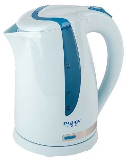 Чайник электрический Delta LUX DE-1016 1,7л 2200Вт белый