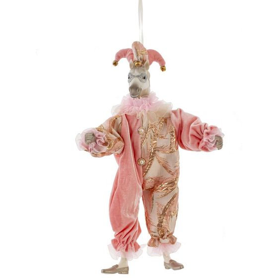 Игрушка набивная подвес &quot;Лошадь-клоун&quot;, L15 W9 H36/24 см